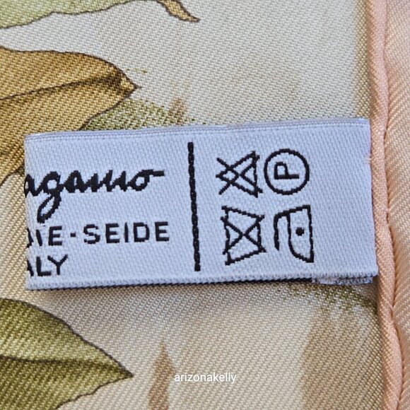 *RARE* Salvatore Ferragamo Omaggio a DePisis Silk Scarf Hand Rolled - Picture 5 of 16